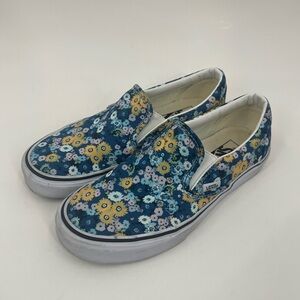 Vans classic floral slip on sneakers